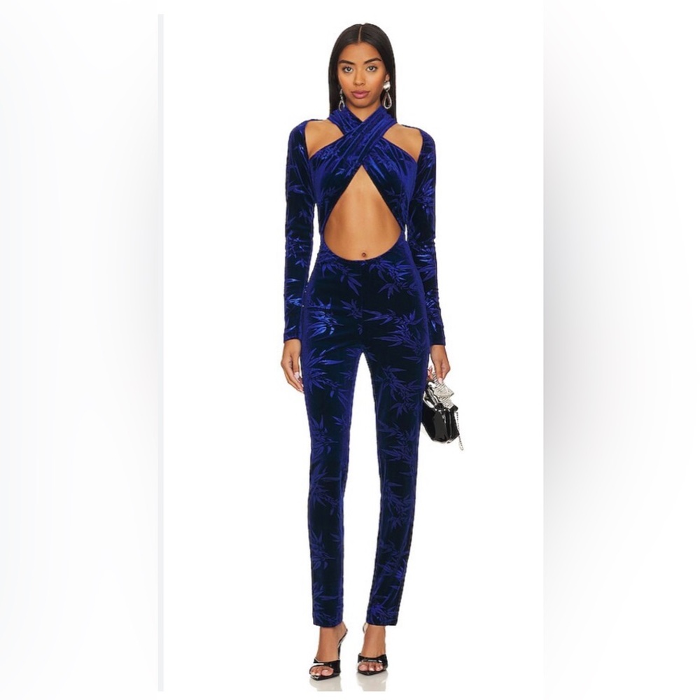 Kim Shui Sapphire Wrap Jumpsuit, size M